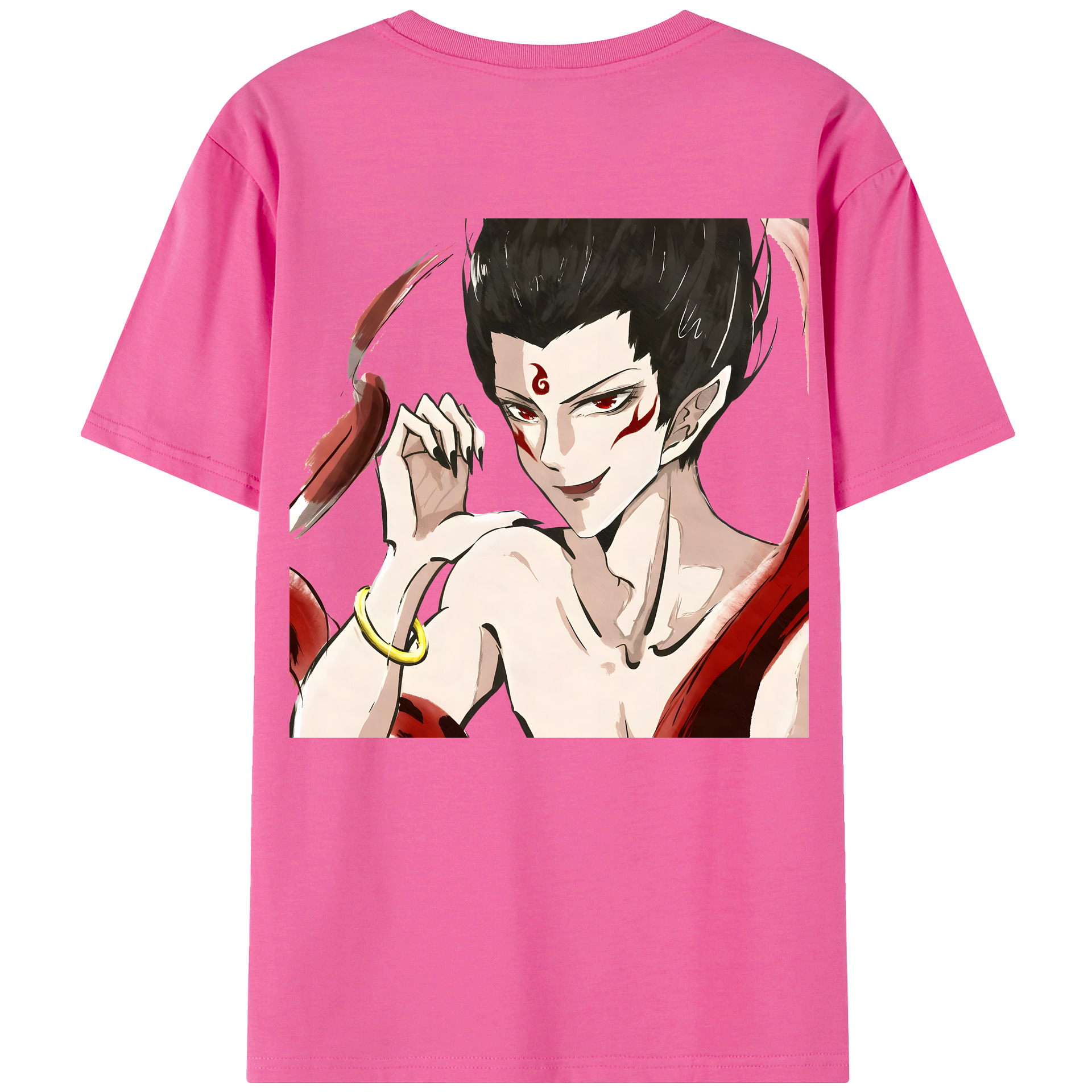 （画像用） Ne Zha 2 ナタ 魔童の大暴れ レディース半袖Tシャツ(バックプリント)